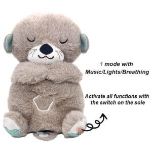 Breathing Bear Peluche Lontra Calmante - Sensazione Grembo Materno Grigio