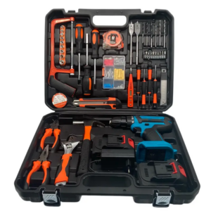 Kit di Attrezzi 100 Pezzi con Trapano Avvitatore a Batteria – Completo, Versatile, Professionale
