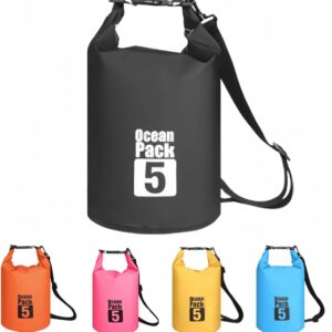 Borsa Stagna Impermeabile 5L con Tracolla – Ideale per Sport Acquatici, Campeggio e Attività Outdoor