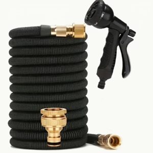 Tubo da Giardino Estensibile 22,5 Metri - Alta Pressione con Attacchi in Acciaio Inox