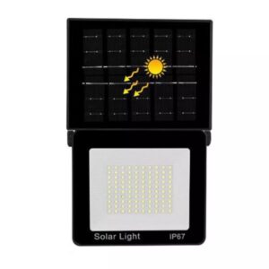 Faro LED Solare con Pannello Integrato e Sensore Crepuscolare IP67 – 100 LED per Illuminazione Esterna TE-B0636