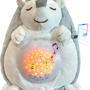 Peluche per bambino proiettore con rumore per aiutare al sonno a forma di riccio