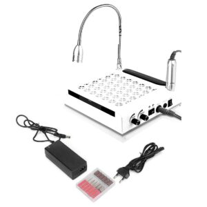 Kit Fresa Unghie 4 In 1 Fresa Lampada Aspiratore Professionale Nail Art