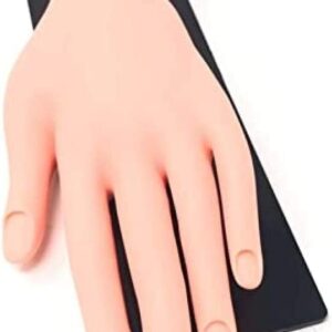 Mano finta con supporto ideale per pratica di ricostruzione unghie nail art