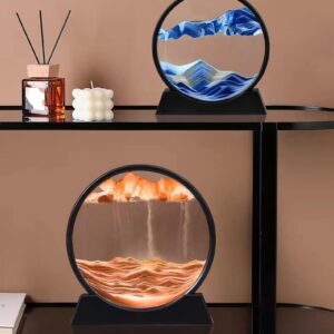 Sabbie Mobili Creative 3D – Paesaggio Naturale con Sabbia che Scorre, Arte da Scrivania per Casa e Ufficio