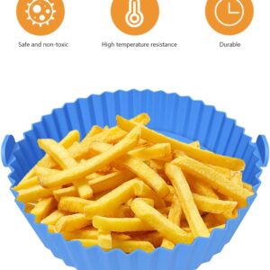 Set 10PZ Vassoi in Silicone da 20 cm per Friggitrice ad Aria – Riutilizzabili, Antiaderenti, Resistenti al Calore fino a 260°C – Adatti anche per Forno, Microonde e Lavastoviglie
