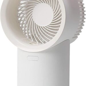 Ventilatore Ricaricabile con Nebbia di Ghiaccio e Luce Notturna – Ventilatore da Tavolo Portatile per Casa, Ufficio, Viaggi e Campeggio