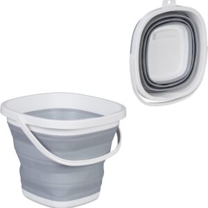 Secchio con maniglie multifunzionale portatile pieghevole da 7.5L