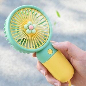 Mini Ventilatore Portatile Super Carino – Ventaglio Tascabile Ricaricabile, Ventilatore Leggero e Potente per Viaggi, Interni ed Esterni