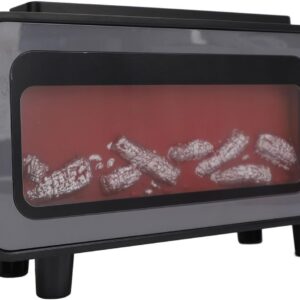 Diffusore di Aromi per Camino 200ml - Umidificatore 3 in 1 con Luce LED a 7 Colori, Funzione di Spegnimento Automatico - Ideale per Olio Essenziale e Relax