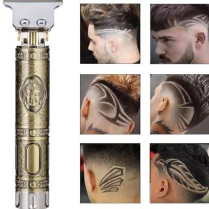 Rasoio Taglia Capelli Regola Barba Trimmer Professionale Elettrico Senza Fili -versione oro con buddha
