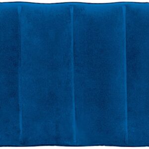 Relax Cuscino Gonfiabile floccato  Blu, 53 x 37 cm