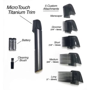 Tagliacapelli con finiture in titanio Micro Touch, rasoio per il corpo