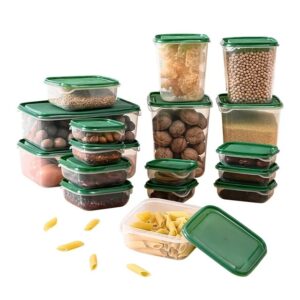 Set da 17 pezzi contenitori ermetici per cereali con coperchi