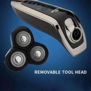 Nuovo Rasoio Elettrico da Uomo 4 in 1 - Multifunzione con Tagliapeli per Naso e Capelli - Colore Nero