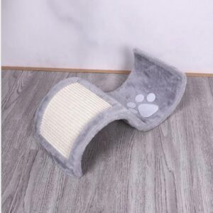 Tiragraffi a onda per gatto grigio naturale