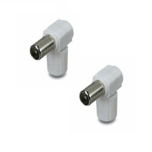 Spinotto Connettore Cavo Antenna Tv 2 pezzi Spina Antenna Maschio Femmina 9.5mm