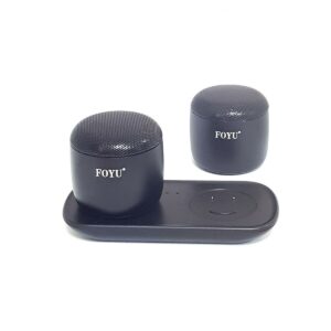 Coppia mini casse speaker altoparlante 3w bluetooth v5.0 wireless vivavoce foyu fo-y62