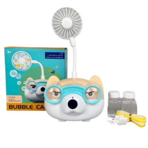 Cane cartoon macchina per bolle di sapone con ventola plus