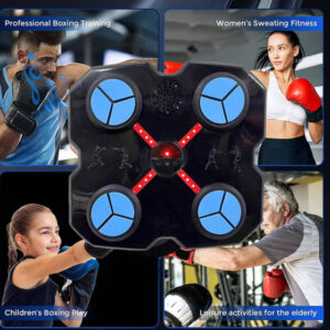 Music Boxing Machine per Bambini e Adulti - Macchina da Boxe Musicale con Guanti Inclusi