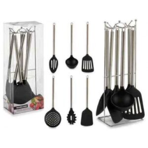 Mestoli set cucina accessori cottura paletta schiumarola mestolo 6 pezzi