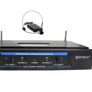 Microfono wireless professionale vhf karaoke musica stereo microfono wg-007