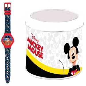 Orologio Da Polso Mickey Mouse Analogico in Box Latta Topolino