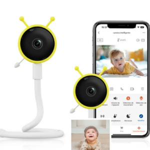 Baby Monitor Q-BY01 – Babyphone con Video Camera WiFi, Full HD 1080P, Sensore Ambientale e Allerta Intelligente