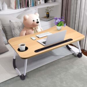 Scrivania Regolabile Pieghevole per Laptop, Multifunzionale, per Letto o Divano