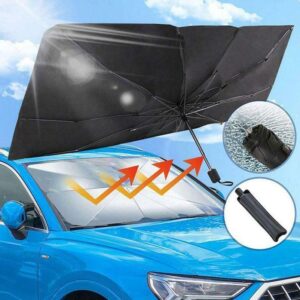 Parasole Auto Parabrezza Anteriore Pieghevole Ombrello Portatile