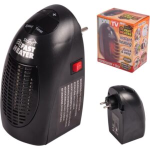 Stufa elettrica 400w fast heater portatile regolabile da 15° a 32° basso consumo