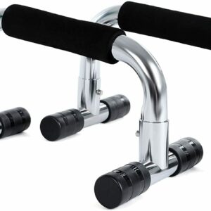 Maniglie per Flessioni Piegamenti sulle Braccia Push Up Bar in Acciaio Cromato