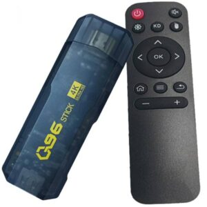 Tv stick 4k ultra hd con telecomando lettore multimediale 16gb+256gb androidtv