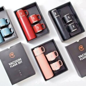 Thermos da 500 ml con tazze in acciaio inox con tazza per caffè acqua bevande calde e fredde