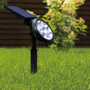 Picchetto a led solare con luce naturale per giardino