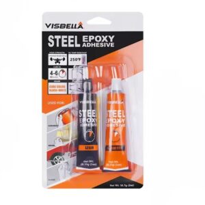 Colla Epossidica Bicomponente Visbella per Metalli e Multiuso – Alta Resistenza, 2 oz