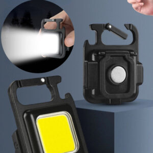 Portachiavi luminoso mini torcia elettrica usb magnetico impermeabile massima luminosità