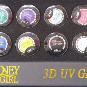 Cofanetto Gel 3D UV Manicure Design Nail Art Unghie 12 Colori Honey Girl
