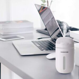 Umidificatore portatile a nebbia Mini USB ultrasonic da 310 ml con 7 colori Relax