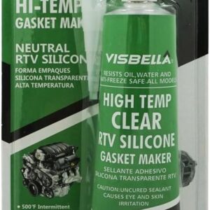 Visbella RTV Silicone Trasparente – Sigillante Ad Alta Temperatura 85g