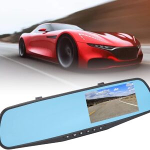 Specchietto Retrovisore Digitale con Display 4.3", Telecamera Frontale Full HD, Registrazione Video e Motion Detection