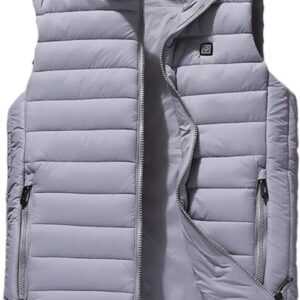 Gilet Riscaldante USB con Pad Riscaldanti Incorporati TG XL - Ideale per Attività Invernali come Caccia, Campeggio, Escursionismo, Sci