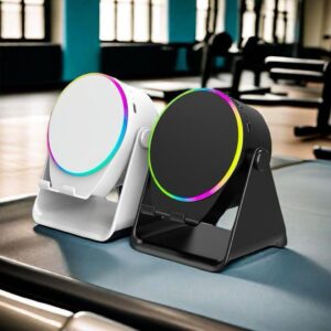 Supporto multifunzione per smartphone con speaker wireless e illuminazione LED