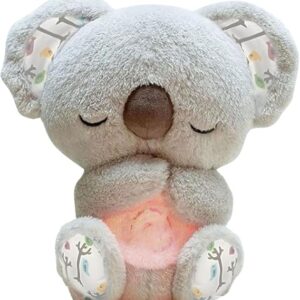 Koal-a Calmante – Peluche Lenitivo con Movimento Respiratorio Ritmico per Alleviare Ansia e Stress-grigio