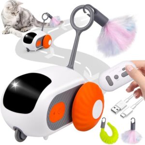 Turbo Tail 2.0 – Giocattolo Interattivo per Gatti con Coda Rotante Sensibile al Movimento