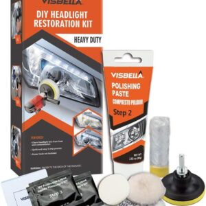 Visbella  Kit Universale per Rigenerazione e Lucidatura Fari Auto