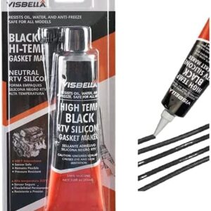 Visbella RTV Silicone Nero – Sigillante Alta Temperatura 85g per Guarnizioni Auto e Motore