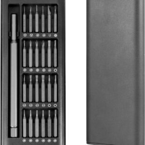 Set di cacciaviti magnetici di precisione 24 in 1 kit cacciaviti di riparazione cacciavite con custodia per occhiali smartphone cellulare pc laptop elettronica