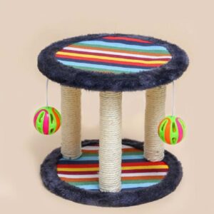 Tiragraffi per gatti con gioco palla 24x26