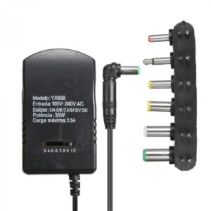 Alimentatore Trasformatore YX668 per telefono cordless notebook fotocamere router 7 plug 30w 3a